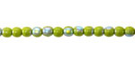 Czech Glass Avocado AB Round Druk 4mm