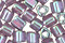 TOHO Gold Lustered Light Tanzanite Triangle 11/0 Seed Bead
