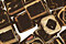 TOHO Metallic Iris Brown Cube 3mm Seed Bead