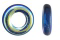 thumbnail image 2 of 18x7mm Czech Glass Capri Blue Picasso Notched Spindle Marquise Beads – Fire Polished 2 of 6