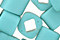 TOHO Opaque Frosted Turquoise Cube 4mm Seed Bead