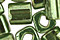 TOHO Gold Lustered Fern Cube 4mm Seed Bead